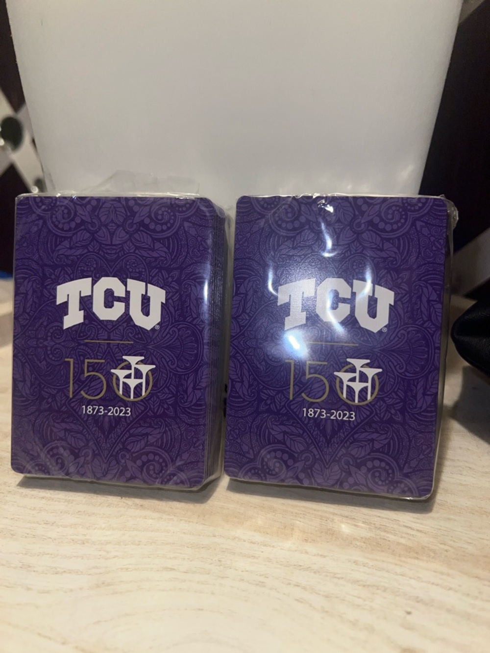 TCU 150th Anniversary Purple Playing Cards - Set of 2